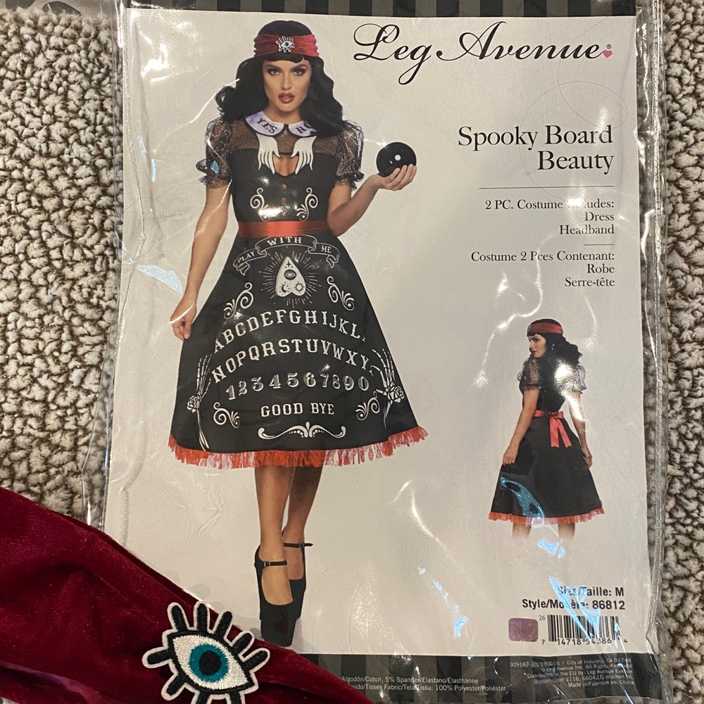 Leg Avenue Black and Red Ouija Costume